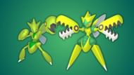 Shiny Scizor and Shiny Mega Scizor (Image via The Pokemon Company)